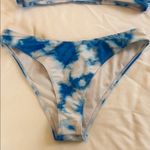 SheIn Blue and White Tie-Dye Bikini Photo 3