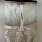 Free People  Floral Mesh Lace Overlay 3/4 Sleeve Peach 12 Photo 4