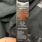 Topshop Black Faux Leather Pleated Skinny Pull-Up Lined Pants- Zip Up- Size 8 Photo 10