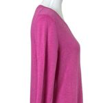 Talbots Sweater Ruffle Flared Sleeve Scoop Neck Hot Pink Women’s Size Large Photo 6