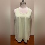 Reebok  Racerback Scoop Neck Tank Top Sleeveless Lime Cream Heather L/G/G NWOT Photo 2