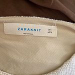 ZARA sheer underlay cream short sleeve top size L Photo 7