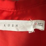 Lush Clothing NWT LUSH Women’s Relaxed Fit Fiery Red Pullover Dressy Henley Blouse Photo 9