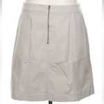 Boden Classic Chino Beige Tan Career Office Preppy Chic Mini Skirt Size 12 US Photo 1