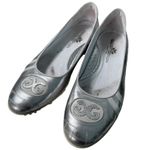 Walter Genuin COCO BALLERINA Leather Ballet Silver Metallic Flats Shoes Italy 10 Photo 7