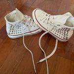 Converse Chuck Taylor All Star High Top Studded Cream Shoes RARE Photo 1