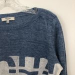 Madewell Aloha Graphic Ferry Linen Sweater in Blue Size XS Photo 6