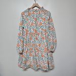 Victoria Dunn Womens Floral Knee‎ Length Dress Sz L Spring Boho NWT Orange Size L Photo 7