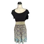 Baby Phat Vintage Y2K Black Medallion Floral Dress Size 1X Photo 1