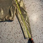 ZARA  cropped long sleeve gold blouse Photo 5