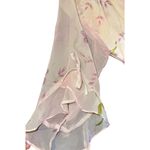 Private Luxuries Vintage Satin Robe Women Sm Floral Tulip Sleeve Pink Watercolor Photo 1
