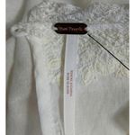 Free People NWOT Ivory Victorian Waisted CROCHET Mini Dress 2 Lace Cotton Womens Photo 5