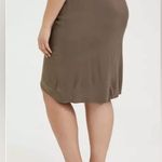 Torrid midi woven wrap pencil skirt beige/taupe color size 3X A11 Photo 2