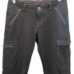 Kuhl Women's Krush Cargo Black Hiking Pants Sz 8 Reg Skinny Fit Moto Zip Pockets Photo 1