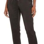 Karl Lagerfeld Satin Joggers Lace Trim Crepe Back Drawstring Waist Pants M Photo 1