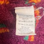 Free People  Multicolor Stripe Sweater Small Burgundy Alpaca Blend Cozy Knit Photo 6