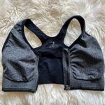Grey Zip up Sports bra size medium Photo 2