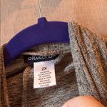 Olivia Blu  Heathered Gray open front Cardigan 2x Photo 3