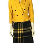 Petite Sophisticate Vintage yellow double breasted blazer size 2 Photo 2