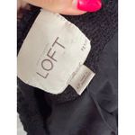 ANN TAYLOR LOFT Black Knit Long Sleeve Blazer Jacket Size 4P Photo 5