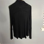 We The Free Free people black thermal cowl neck tunic sweater Photo 3