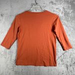 Morning Sun Top Birds Embroidered Fall Layer Tunic Autumn Pullover Orange Small Orange Photo 2