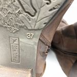 Pikolinos Pikolino Women's size 37 US 6.5-7 Brown Leather Comfort Boots Slouchy Harness Photo 5