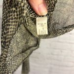 Unbranded animal print polyester sheer ladies scarf made in Italy mob wife vtg Brown Photo 2