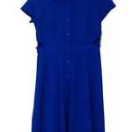 Shelby & Palmer  women’s size 8 vibrant blue button front dress cutout sides NWT Photo 7