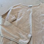 J.Jill PureJill Cozy Beige Textured Long Sleeve Tunic Top size medium Photo 4