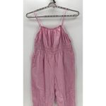 Old Navy Waist-Defined Linen-Blend Cropped Smocked Cami Jumpsuit pockets size 2X Photo 4