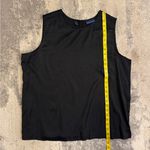 Karen Scott  Black Beaded Neckline Top Photo 4