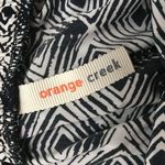Orange Creek Black & White Print Shorts Pom Poms Small Photo 7