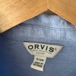Orvis Women’s Blue Linen Breathable Button Down Top Long Sleeve Photo 2