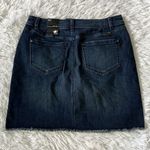 INC  Women’s Fray Trim denim Skirt in Dark Indigo size 8 Photo 9