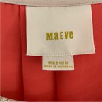 Anthropologie ANTHRO MAEVE PENUMBRA CORAL CREAM LACE SHORT SLEEVE ROUND NECK PULLOVER TOP M Photo 3