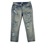 Tobi  Silver‎ Lake Balboa Denim Ripped Distressed Crop Boyfriend Jeans Casual 26 Photo 2