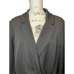 Eloquii  Tie Front Venice Crepe‎ Blazer in Black, Size 24 Photo 4