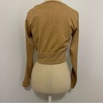 Aerie NWT OFFLINE By  Seamless Cable Square Neck T-Shirt Yellow/Gold Size Large Photo 5