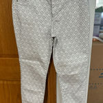 D. Jeans  White Geometric Women's Skinny Jeans Photo 0