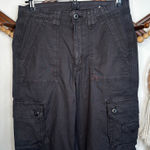 American Eagle Charcoal Gray Dreamy Drape Stretch Hi Rise Cargo Pants Photo 0