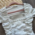 Anne fontaine white square neck button front long sleeve Elma blouse Size undefined Photo 4