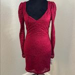 City Studio Vibrant Red Lace Dress Photo 1