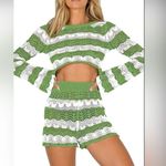 NWOT 2 Piece Knit Set Medium Green Photo 0