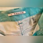 Tahari  Teal Tie Dye ‘Miranda’ Cropped Jeans, Size 8 Photo 2