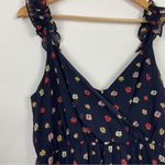 Madewell  Ruffle Strap Wrap‎ Confetti Floral Midi Dress Size 6 Photo 1