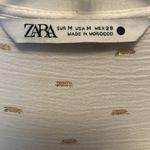 ZARA creamy white gold foil dot top Photo 2