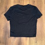 ARITZIA SUNDAY BEST Ribbed Baby Tee Short Sleeve Black size Small Photo 4