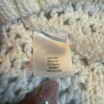 ANA A New Approach White Cable Knit Crochet Sweater Petite Size SP High/Lo Photo 7