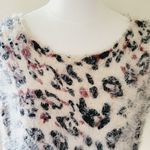 Cecico 12.  leopard fuzzy sweater size medium Photo 1